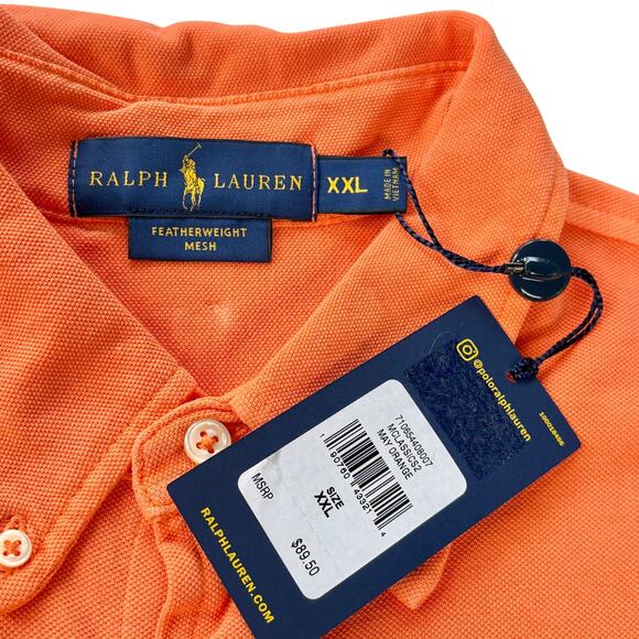 Polo Ralph Lauren Shirt Mens Sz 2XL Large Featherweight Mesh Button Long Sleeve - Picture 4 of 9